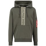 Mikina Front Print Hoody - Alpha Industries